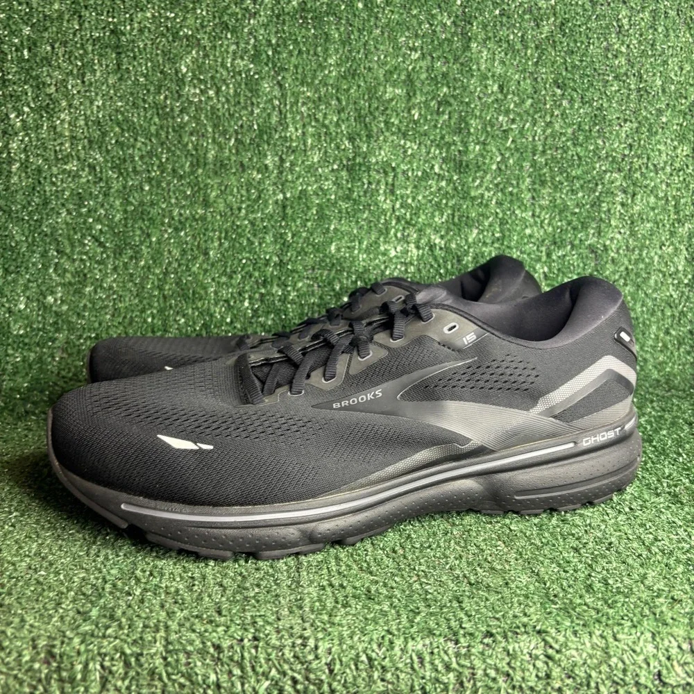 Brooks Ghost 15 DNA Loft v2 Cushion Running Shoe Black Mens Sz 15 4E Extra Wide